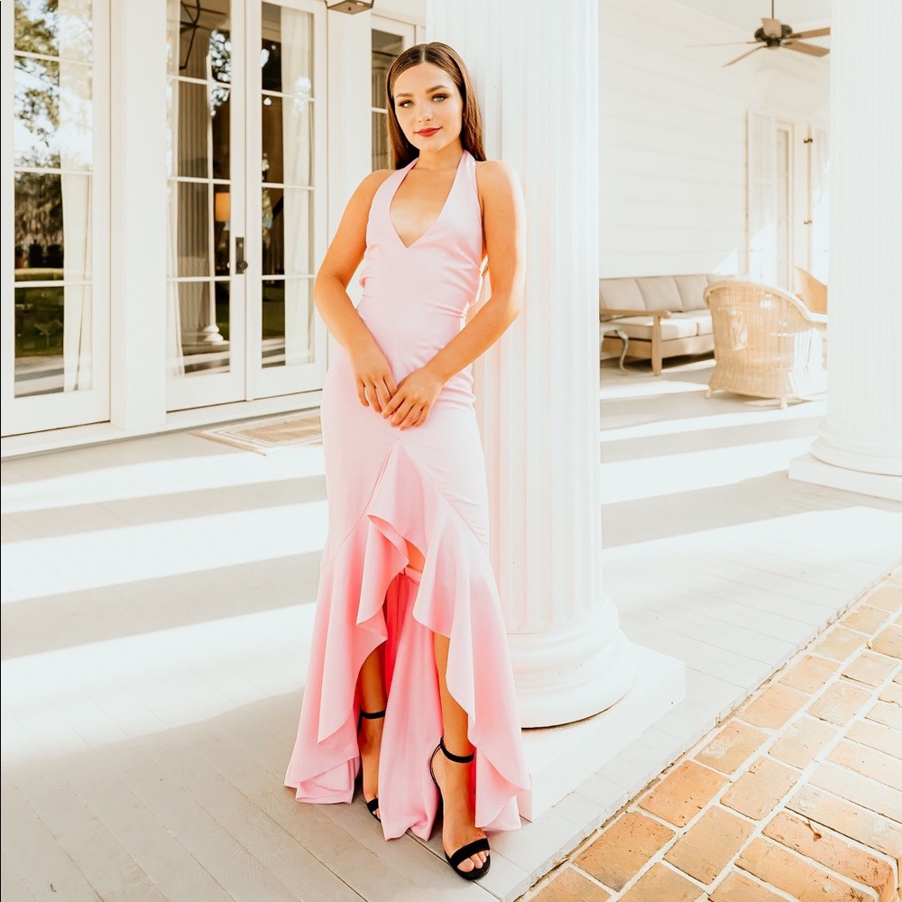 REVOLVE BELLE PINK GOWN